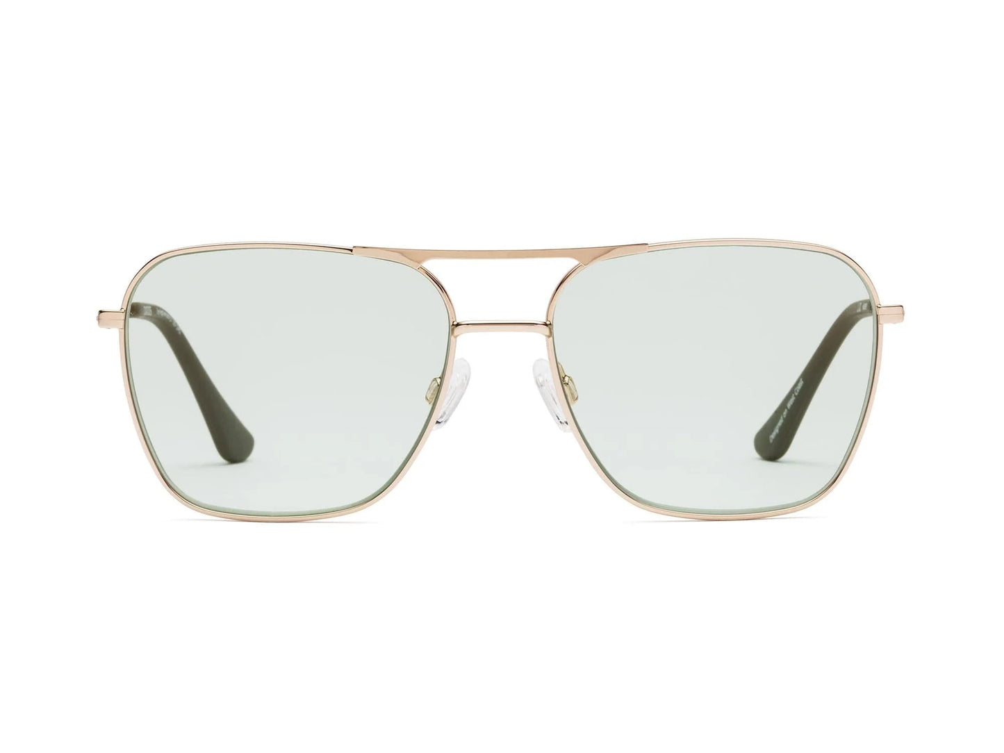 Hooper Polished Gold Light Green Lens 2.00