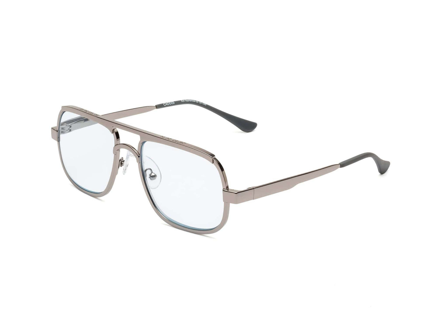 Nola Polished Gunmetal Blue Lens 1.50