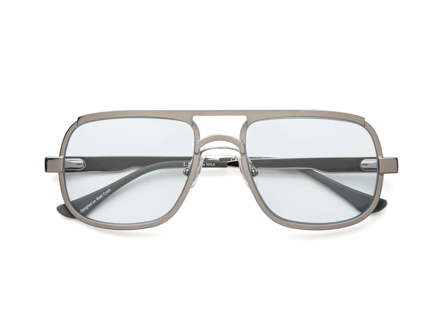 Nola Polished Gunmetal Blue Lens 1.50