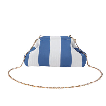 City Girl Pouch + Strap Blue / White