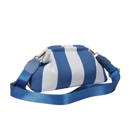 City Girl Pouch + Strap Blue / White