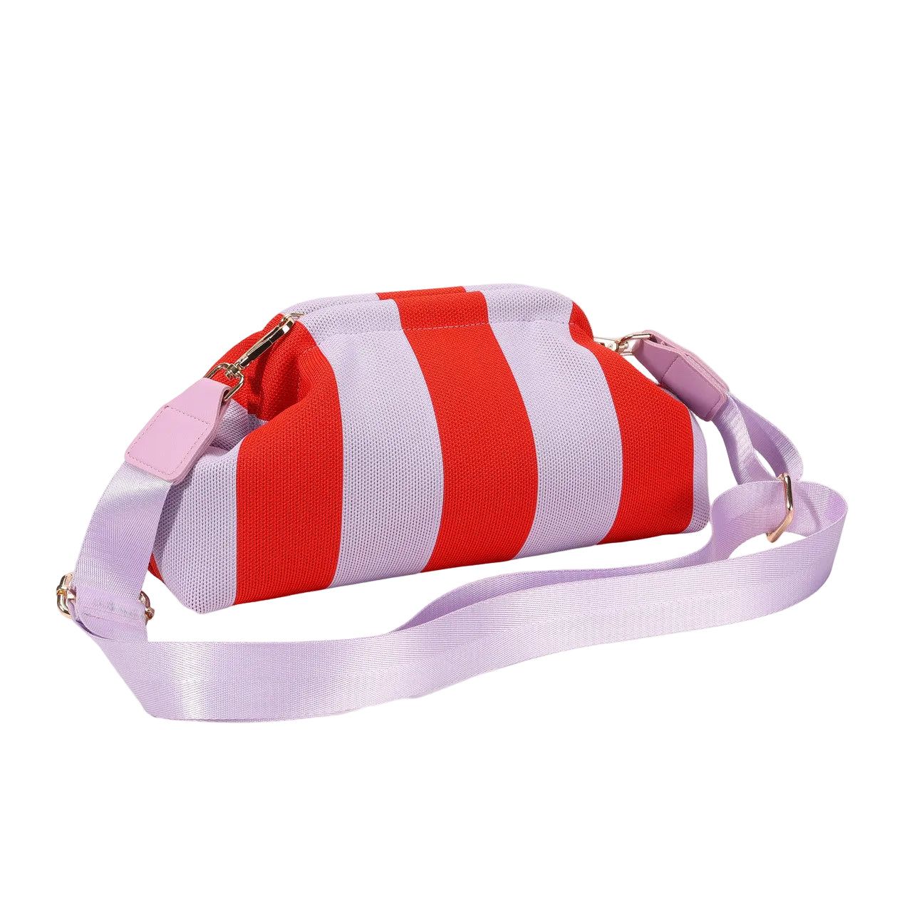 City Girl Pouch + Strap Lilac / Red