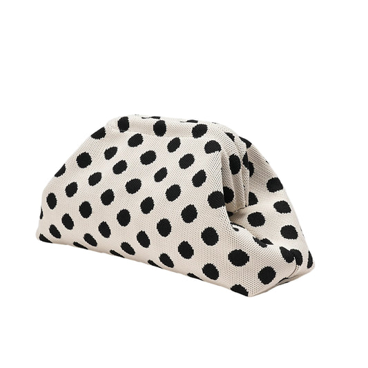 City Girl Pouch Polkadot White